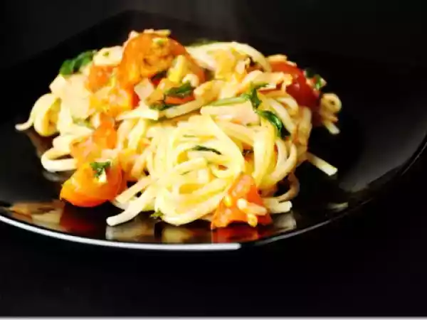 Recipe Linguine with smoked salmon