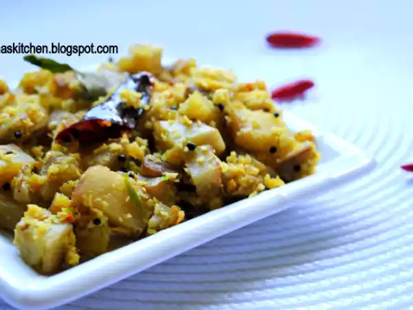 Recipe Vazhakka thoran / raw banana stir fry