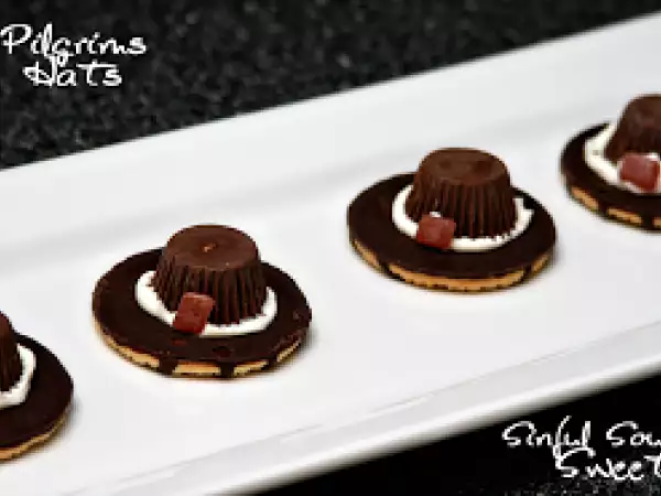 Recipe Pilgrim hats-thanksgiving food craft for kids