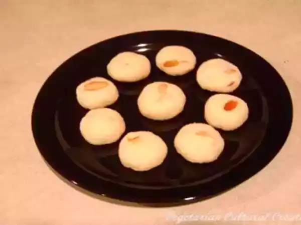 Recipe Microwave almond milk peda (fudge)