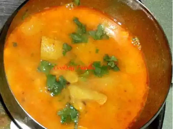 Recipe Buta dali alu tarkari(chana dal & potato curry)