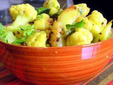 Recipe Ajwaini aloo gobi with mustard flavor...simplicity at its best!!