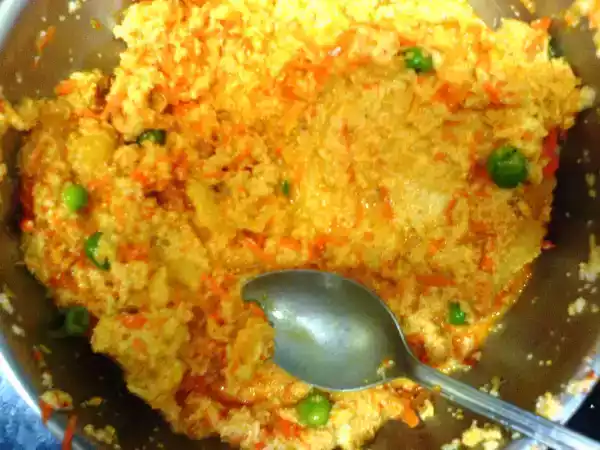 Recipe Savoury semolina, zuccini and carrot cake