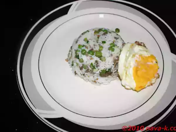 Recipe Vegetarian mutton fried rice
