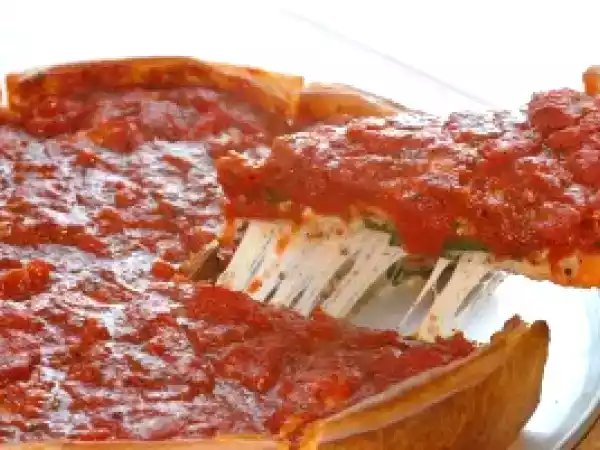 Recipe Pizza uno's deep pan chicago style pizza recipe