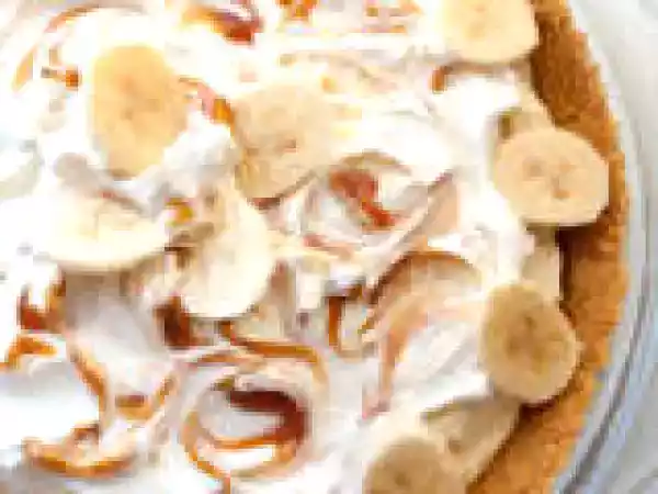 Recipe Banana Cream Pie with Chocolate Ganache & Salted Caramel Sauce