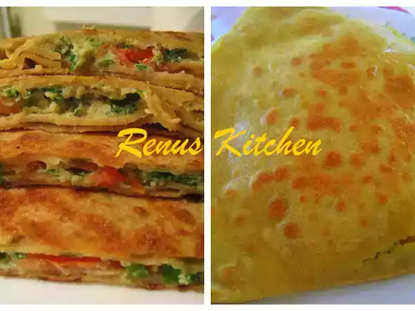 Recipe Egg paratha [flat bread stuffed with egg]