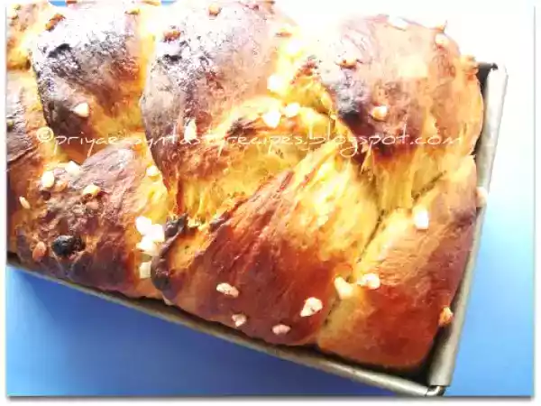 Recipe Dry fruits & orange brioche