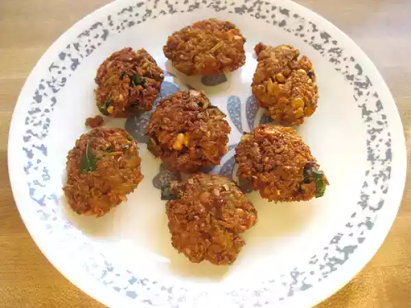 Recipe Dry yellow peas masala vadai