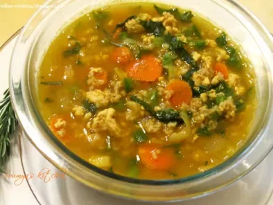Recipe Chicken and bulgur wheat soup