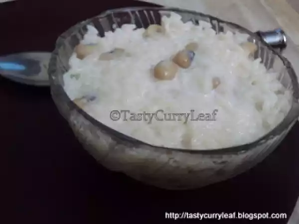 Recipe Che dau trang - vietnamese beans and rice pudding