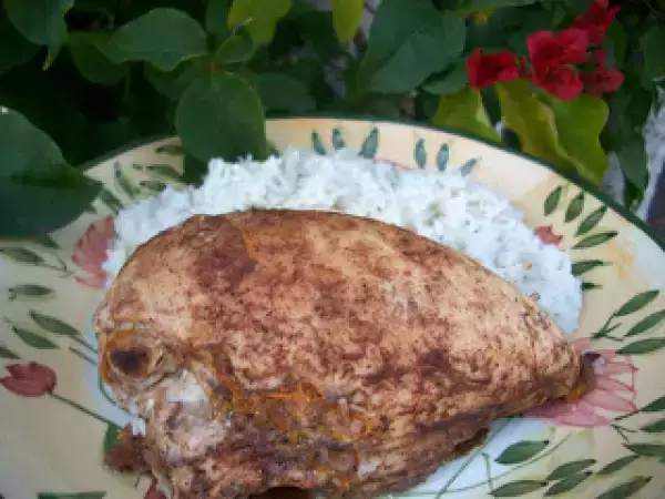 Recipe Orange-blossom scented chicken(dajaj mai qedda)