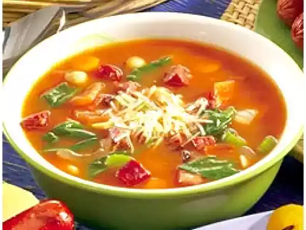 Recipe Low fat autumn vegetable minestone soup in the crock pot