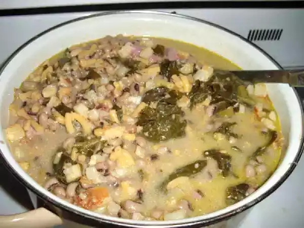 Recipe New year's leftovers - crockpot hoppin' john