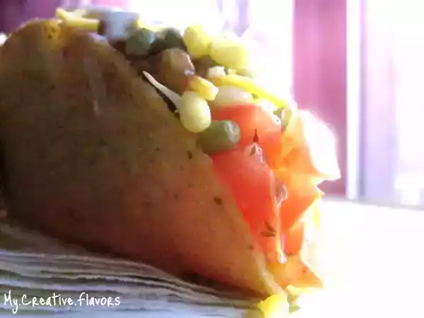 Recipe Tacos with moong dal sprouts