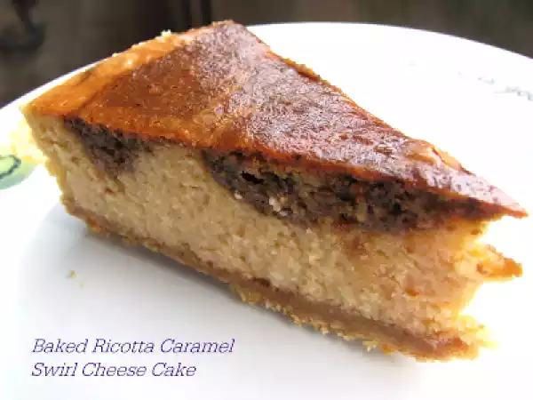 Recipe Baked ricotta caramel cheese cake