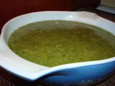 Recipe Green chile sauce for pork or chicken tamales