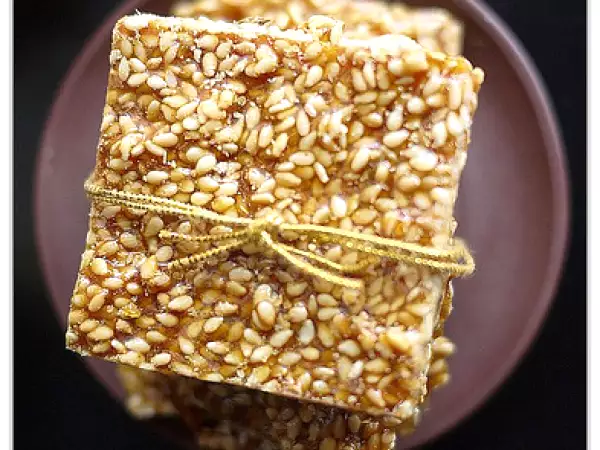 Recipe Crispy sesame brittle thins or til ki gajak