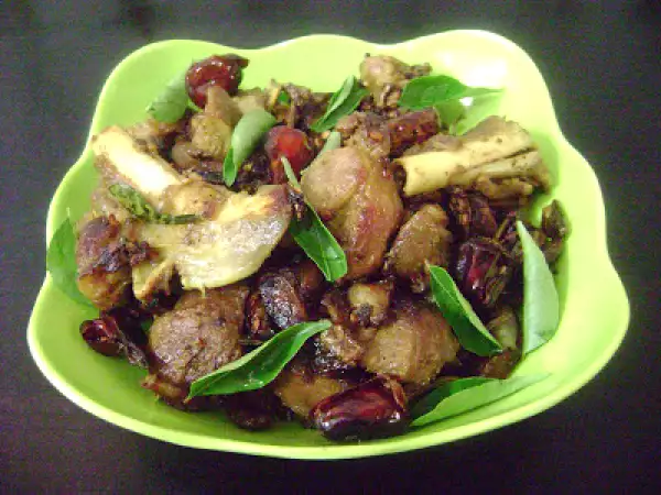 Recipe Chettinadu style mutton chukka ( uppu kari )