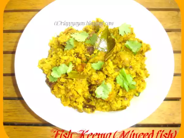 Recipe Fish keema(minced fish cooked with potatoes)