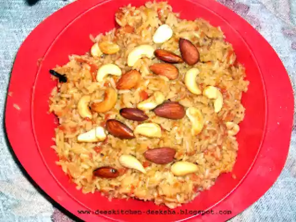 Recipe Sweet carrot rice