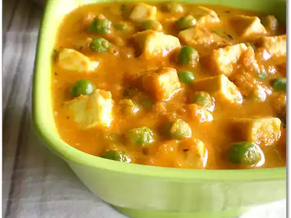 Recipe Mutter paneer masala / paneer peas masala | side dish for chapati