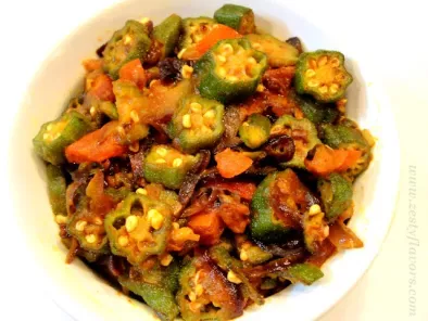 Recipe Bhindi masala ( okra stir fry)