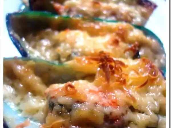 Recipe Baked mussels