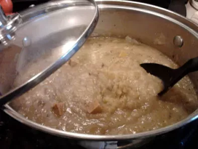 Recipe Leftover creation: vegan potato, cabbage and sausage soup recipe