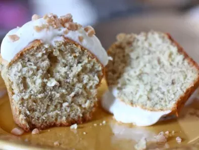 Recipe Banana bread cupcakes with cream cheese frosting