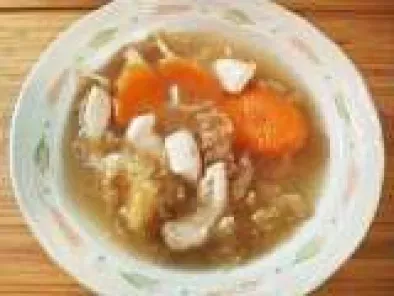 White Fungus Chicken Soup