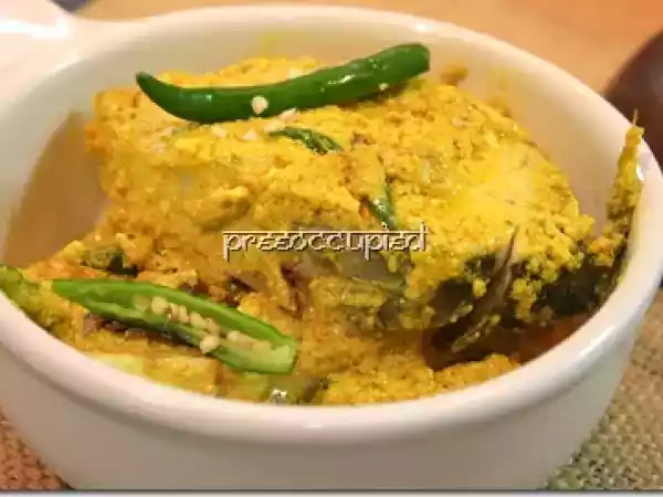 Recipe Pôddar ilish paturi in the microwave