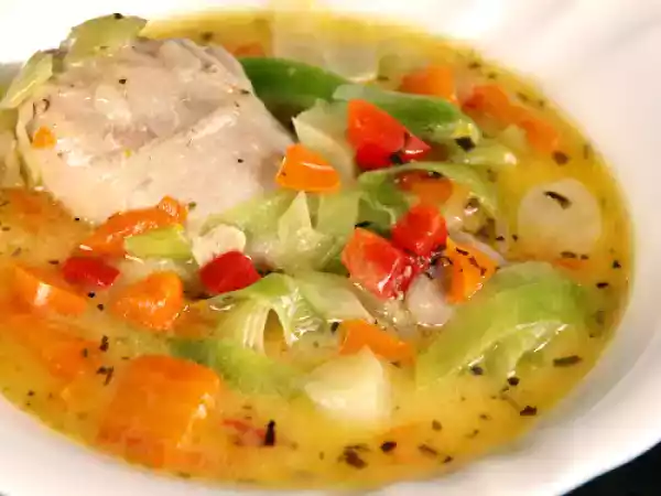 Recipe Chicken and leek soup (cock-a-leekie)