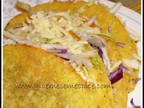 Recipe Quorn mince: tacos with quorn mince and salad