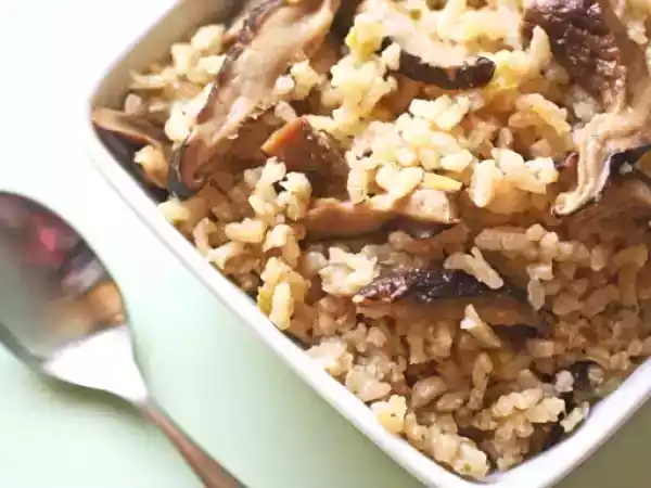 Recipe Rice cooker recipes: dried mushroom risotto
