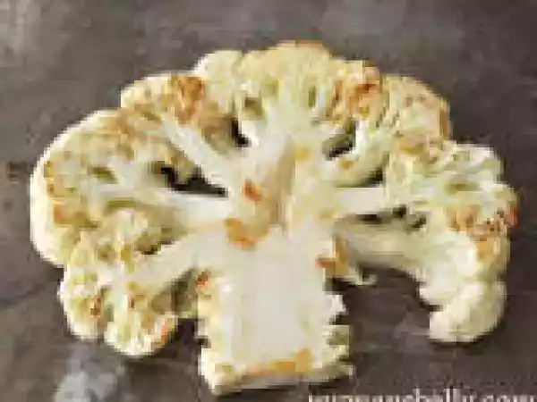 Recipe Roasted Cauliflower Steak with Curry Sauce