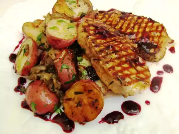 Recipe Grilled-boneless center pork loin chops