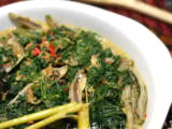 Recipe Gulai Daun Kale - Kale in Spiced Coconut Sauce