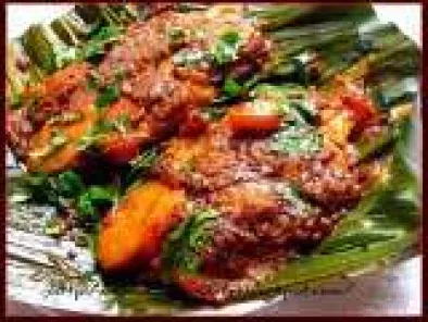 Meen pollichathu/ Fish fry in plantain leaf wrap