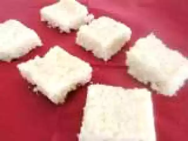 Recipe Coconut Burfi ? a microwave recipe