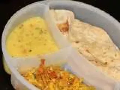 Roti - Dal Tadka - Aloo Gobi (Cabbage) ki Sabji