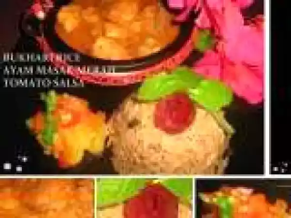 Recipe Bukhari Rice, Ayam Masak Merah, Tomato Salsa