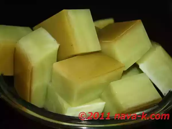 Recipe Pandan/screwpine and milk jelly