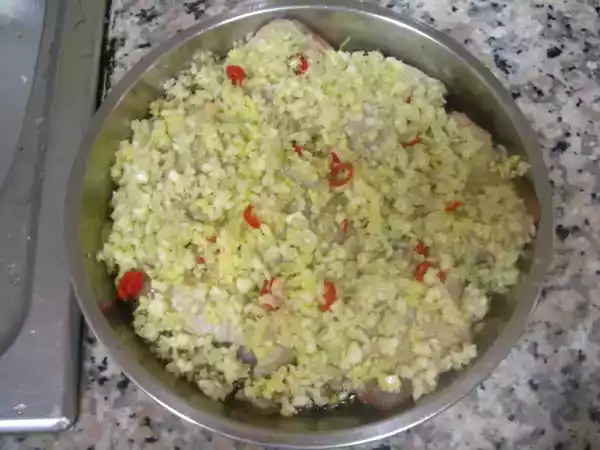 Recipe Steam chicken thigh with oyster sauce