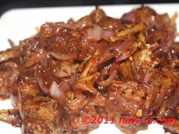 Recipe Asam (tamarind) salt fish sambal/sauce