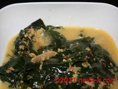 Recipe Cekur manis (sweet leaf) & anchovies in milk gravy