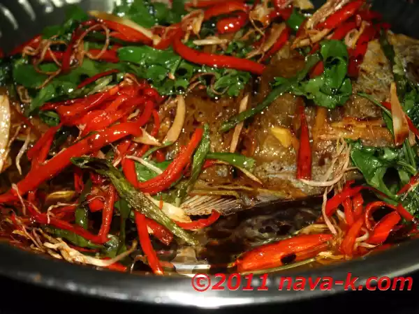 Recipe Fried black pompret (bawal hitam) in soy sauce