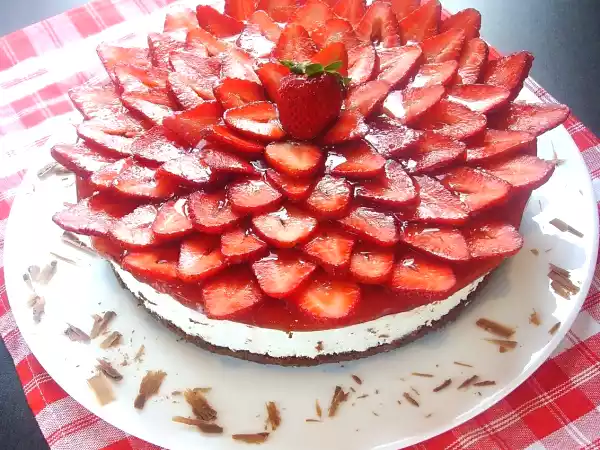 Recipe Chocolate - strawberry mascarpone cake