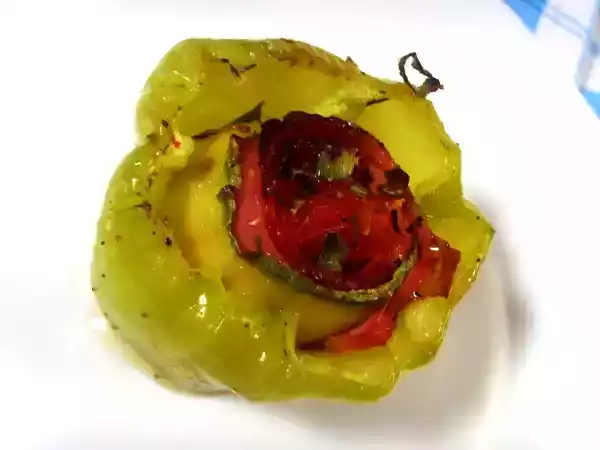 Recipe Bacon and vegetables milfoy