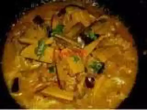 Recipe Drumstick brinjal banana Curry